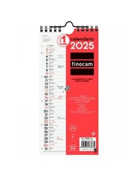 Calendario de pared Finocam Papel 2025 11 x 23,5 cm