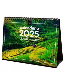 Calendario de Sobremesa Finocam NATURALEZA IMPACTANTE Multicolor Papel 21 x 15 cm 2025