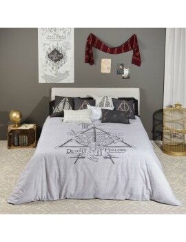 Funda Nórdica Harry Potter Deathly Hallows Multicolor 175 Hilos 200 x 200 cm Cama de 120