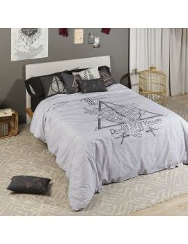 Funda Nórdica Harry Potter Deathly Hallows Legend Multicolor 175 Hilos 140 x 200 cm Cama de 80