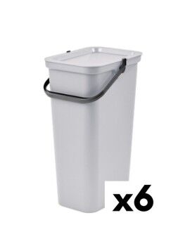 Caixote de Lixo para Reciclagem Tontarelli Moda 24 L Branco (6 Unidades)