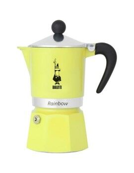 Cafetera Italiana Bialetti Primavera Amarillo Aluminio 270 ml 6 Tazas