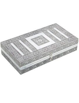 Caja-Joyero Alexandra House Living Plateado Metal 38 x 8 x 20 cm