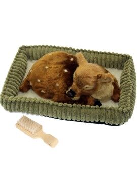 Peluche com Movimento Alexandra House Living Castanho Bege Têxtil Veado 23 x 10 x 19 cm