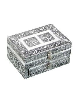 Guarda-Joias Alexandra House Living Prateado Metal 18 x 9 x 13 cm