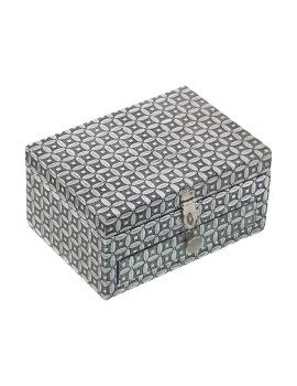 Caja-Joyero Alexandra House Living Plateado Metal 18 x 9 x 13 cm