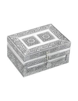 Caja-Joyero Alexandra House Living Plateado Metal 18 x 9 x 13 cm