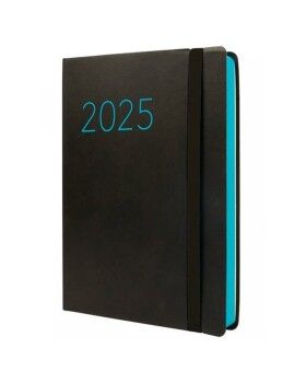 Agenda Finocam FLEXI Preto A5 14,8 x 21 cm 2025 Lisa