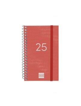 Agenda Finocam YEAR Rojo Mini 7,9 x 12,7 cm 2025