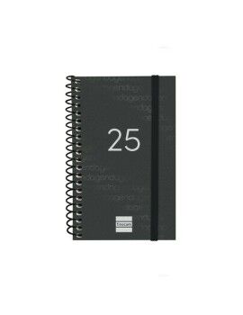 Agenda Finocam YEAR Negro Mini 7,9 x 12,7 cm 2025