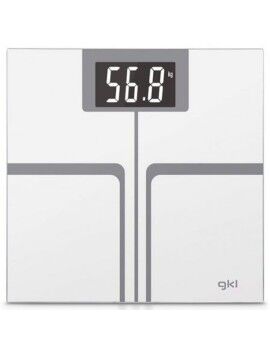 Báscula Digital de Baño GKL FITMAX WHITE 200 kg Blanco Poliéster