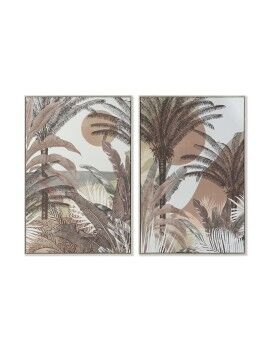 Cuadro DKD Home Decor 84 x 4,5 x 123 cm Palmeras Colonial (2 Unidades)