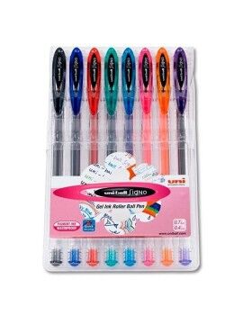 Set de Bolígrafos Uni-Ball Rollerball Signo UM-120 Multicolor 0,5 mm