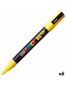 Marcador POSCA PC-3M Amarelo (6 Unidades)