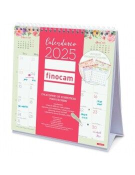 Calendário de Mesa Finocam DESIGN Multicolor Papel 19 x 19 cm 2025