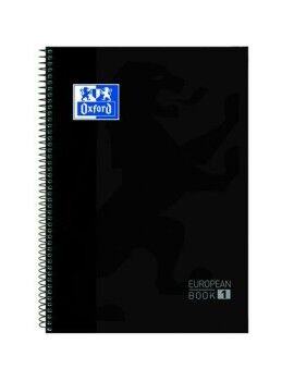 Caderno Oxford Classic 80 Folhas 5 Unidades A4 Grampos Preto (5 Peças)