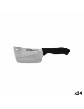 Cutelo de Cozinha Quttin Kasual 14 cm Preto Prateado (24 Unidades)