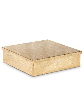 Caja Decorativa Alexandra House Living Multicolor Madera 19 x 6 x 19 cm