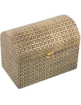 Caja-Joyero Alexandra House Living Dorado Metal 25 x 18 x 15 cm