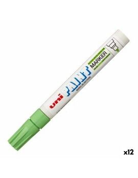 Rotulador permanente Uni-Ball PX-20 Verde Claro (12 Unidades)