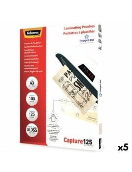 Laminating Pouches Fellowes 100 Peças Transparente A3 (5 Unidades)