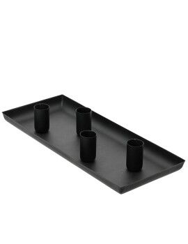 Bandeja Portavelas Lifetime Negro 29 x 12 x 2 cm