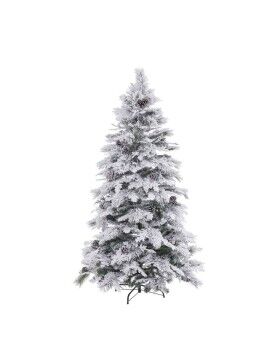 Árvore de Natal Branco Verde PVC Metal Polietileno 150 cm