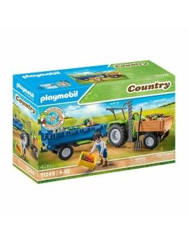 Playset de Veículos Playmobil 71249 42 Peças Trator