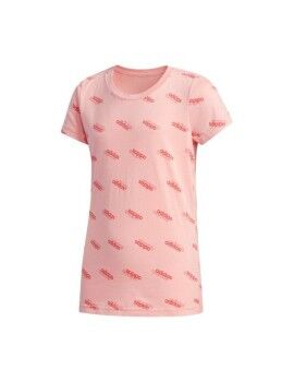 Camiseta de Manga Corta Infantil Adidas YG FAV T Rosa