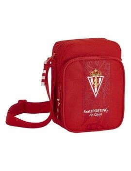 Bandolera Real Sporting de Gijón Rojo (16 x 22 x 6 cm)