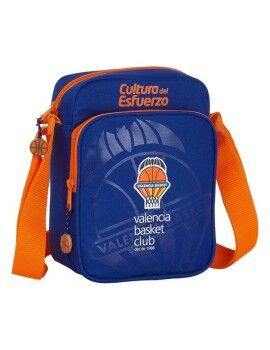 Bandolera Valencia Basket Azul Naranja (16 x 22 x 6 cm)