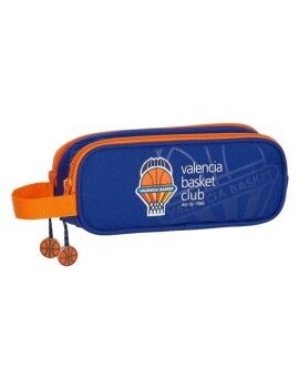 Estojo Valencia Basket M513 Azul Laranja (21 x 8 x 6 cm)