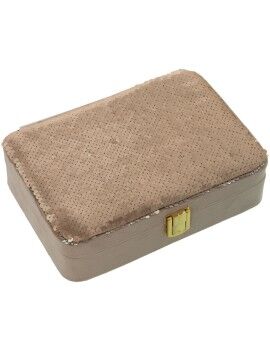 Caja-Joyero Alexandra House Living Rosa Textil 21 x 6 x 15 cm