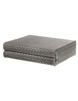 Caja-Joyero Alexandra House Living Plateado Metal 27 x 7 x 21 cm