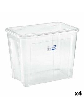 Caja de Almacenaje con Tapa Combi Tontarelli 8035655000EAN 67 L 59 x 39 x 46 cm (4 Unidades)