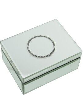 Caja-Joyero Alexandra House Living Transparente Cristal Espejo 20 x 10 x 15 cm