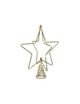 Estrela de Natal Lumineo Dourado Metalen draad 20 x 5 x 25 cm MicroLED