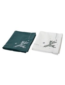 Camino de Mesa Decoris Blanco Verde Navidad 40 x 140 cm