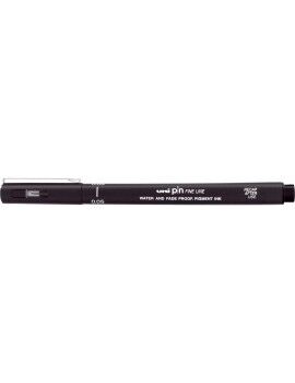 Rotulador permanente Uni-Ball PIN Fine Line Negro (12 Unidades)