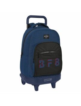 Mochila Escolar com Rodas BlackFit8 Urban Preto Azul Marinho (33 x 45 x 22 cm)