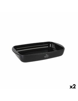 Fuente para Horno Santa Clara Silicona Vidrio de Borosilicato Rectangular 35 x 22,5 x 5,5 cm (2...