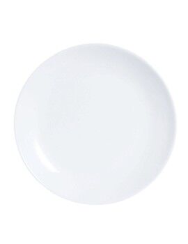 Set de Platos Luminarc Diwali 6 pcs Blanco Vidrio 19 cm