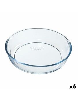 Molde para Bolos Pyrex Classic Vidrio Transparente Vidro Redondo 26 x 26 x 6 cm 6 Unidades