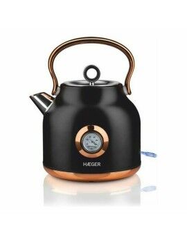 Fervedor de Água e Chaleira Elétrica Haeger EK-22B.024A Preto Aço inoxidável 2200 W 1,7 L