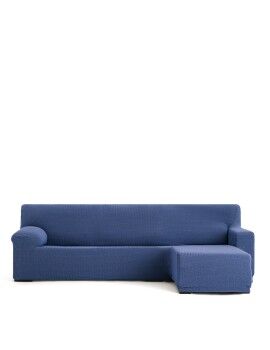 Funda para chaise longue de brazo corto derecho Eysa JAZ Azul 120 x 120 x 360 cm