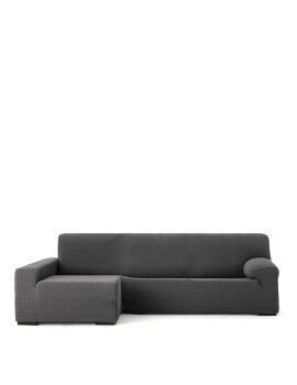 Funda para chaise longue de brazo largo izquierdo Eysa JAZ Gris oscuro 180 x 120 x 360 cm