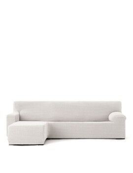 Funda para chaise longue de brazo corto izquierdo Eysa JAZ Blanco 120 x 120 x 360 cm