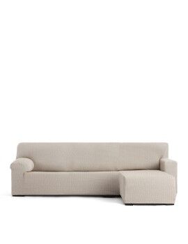 Funda para chaise longue de brazo corto derecho Eysa JAZ Beige 120 x 120 x 360 cm