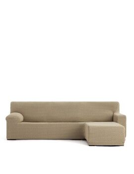 Capa para chaise longue de braço curto direito Eysa JAZ Bege 120 x 120 x 360 cm