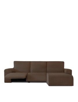 Funda para chaise longue de brazo corto derecho Eysa JAZ Marrón 120 x 120 x 360 cm